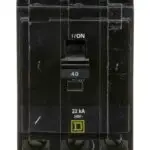 QO340VH - Square D - 40 Amp Molded Case Circuit Breaker Plug-In - 40 Amp - 3 Pole - 240 Volt