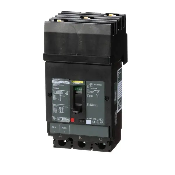 HGA36040 - Square D - Molded Case Circuit Breaker I-Line Plug-In - 40 Amp - 3 Pole - 600 Volt