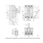 HGL36150 - Square D - Molded Case Circuit Breaker Feed-Thru - 150 Amp - 3 Pole - 600 Volt - Image 5