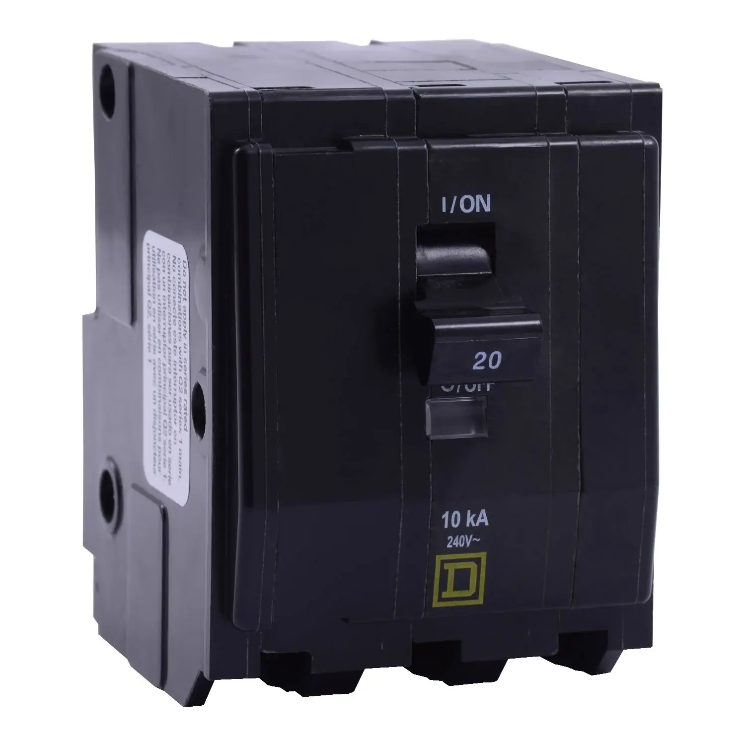 QO320VH-Ex_e3d5204a-2d70-4f64-a5c5-c7ed5c8f053f.jpg QO320VH - Square D - 20 Amp Molded Case Circuit Breaker Plug-In - 20 Amp - 3 Pole - 240 Volt - Image 1
