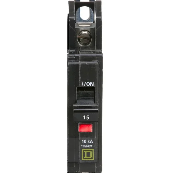 QOU115 - Square D - 15 Amp Circuit Breaker Bolt-On - 15 Amp - 1 Pole - 120 Volt