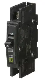 QOU125 - Square D - 25 Amp Circuit Breaker Bolt-On - 25 Amp - 1 Pole - 120 Volt - Image 2
