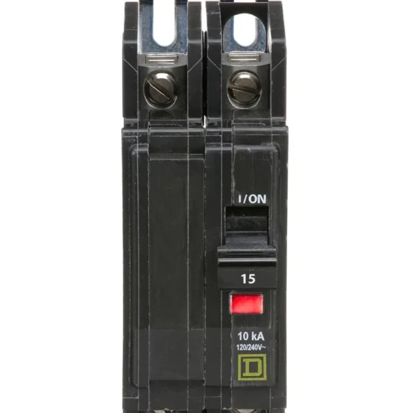 QOU215 - Square D - 15 Amp Circuit Breaker Bolt-On - 15 Amp - 2 Pole - 240 Volt