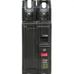 QOU225 - Square D - 25 Amp Circuit Breaker Bolt-On - 25 Amp - 2 Pole - 240 Volt