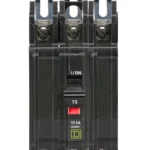 QOU315 - Square D - 15 Amp Circuit Breaker Bolt-On - 15 Amp - 3 Pole - 240 Volt