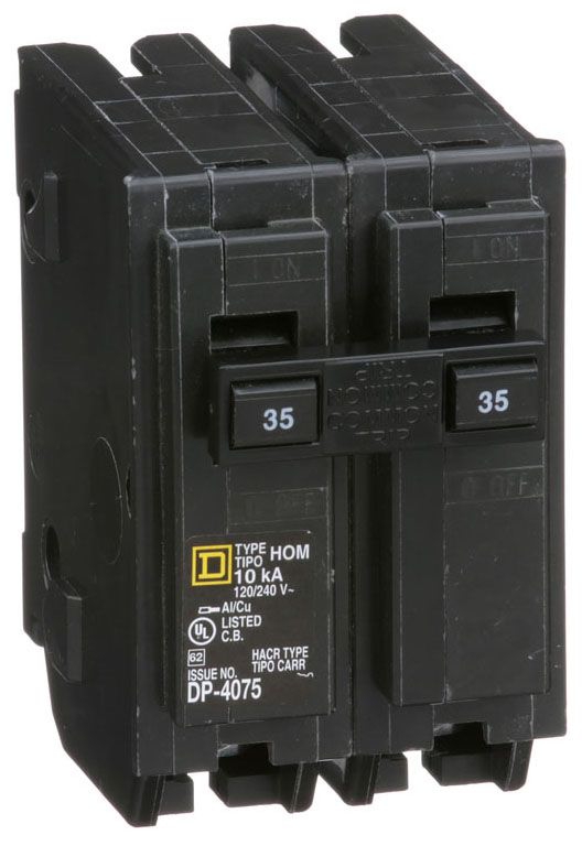 SchneiderElectric-SquareD_HOM235 HOM235 - Square D Homeline - Circuit Breaker Plug-In - 35 Amp - 2 Pole - 240 Volt - Image 1