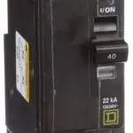 QO240VH - Square D - 40 Amp Molded Case Circuit Breaker Plug-In - 40 Amp - 2 Pole - 240 Volt
