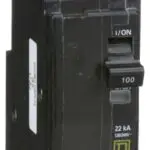 QOB2100VH - Square D - 100 Amp 22kA Circuit Breaker Bolt-On - 100 Amp - 2 Pole - 240 Volt