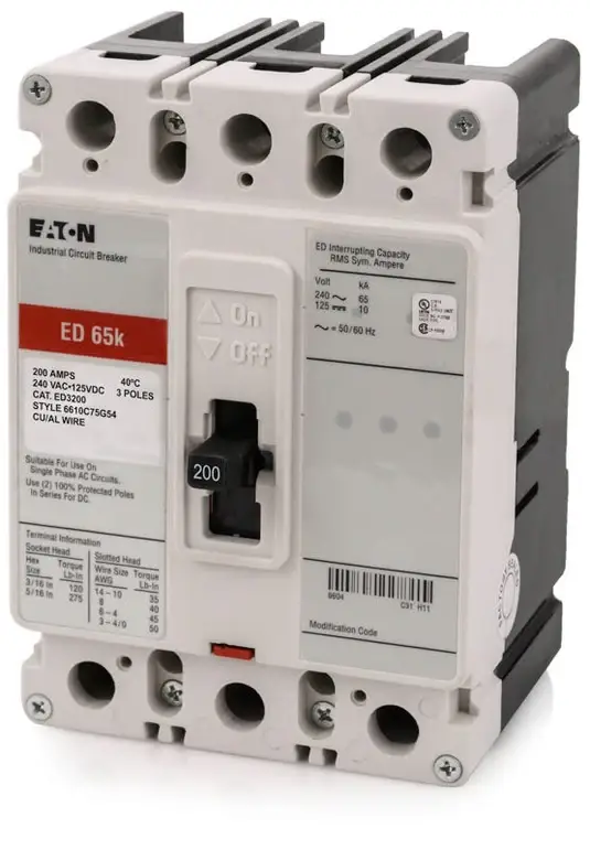 ed3200_2_a89b57fe-f923-42a3-b76d-0ab18ab1fbbf-1 ED3200 - Eaton - 200 Amp Molded Case Circuit Breaker Feed Thru - 200 Amp - 3 Pole - 240 Volt - Image 1