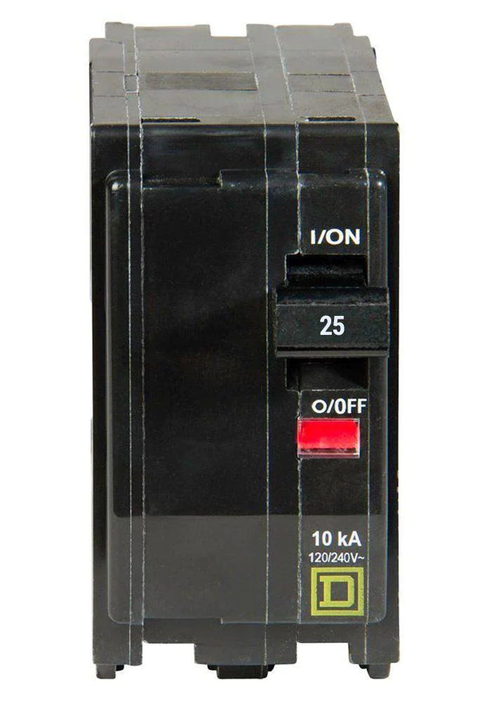 qo225_front_thin_cdfb228f-e644-4d85-8a29-69afe207de6c.jpg QO225 - Square D - 25 Amp Circuit Breaker Plug-In - 25 Amp - 2 Pole - 240 Volt - Image 1