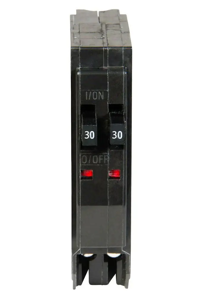 qo3030_fr.jpg QO3030 - Square D - 30/30 Amp Tandem Circuit Breaker Plug-In - 30/30 Amp - 1 Pole - 120 Volt - Image 1
