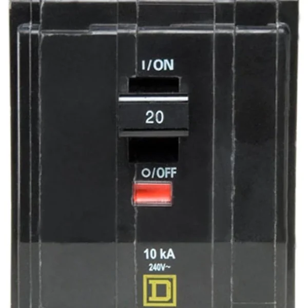 QO320 - Square D - 20 Amp Circuit Breaker Plug-In - 20 Amp - 3 Pole - 240 Volt