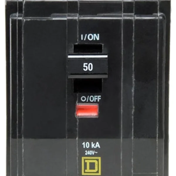 QO350 - Square D - 50 Amp Circuit Breaker Plug-In - 50 Amp - 3 Pole - 240 Volt
