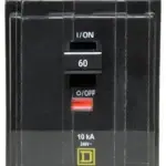 QO360 - Square D - 60 Amp Circuit Breaker Plug-In - 60 Amp - 3 Pole - 240 Volt