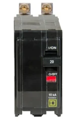 QOB220 - Square D - 20 Amp Circuit Breaker Bolt-On - 20 Amp - 2 Pole - 240 Volt